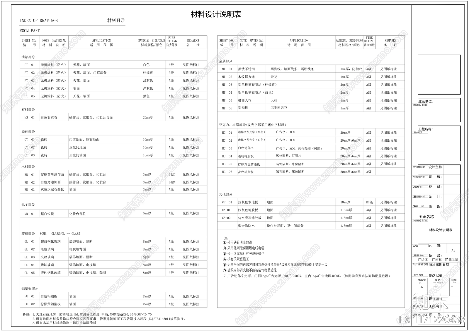 现代简约美容院施工图下载【ID:1171220438】