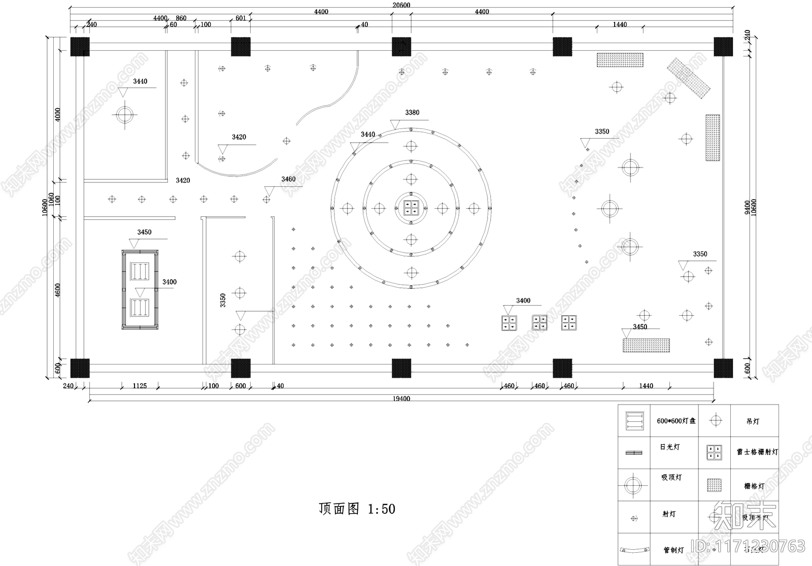 现代其他商业空间cad施工图下载【ID:1171230763】