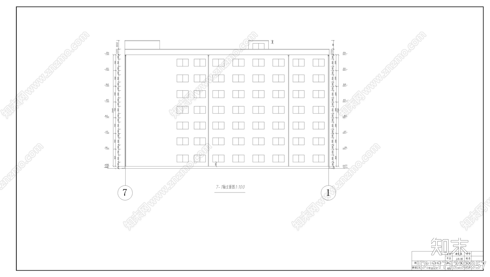现代学校建筑cad施工图下载【ID:1171233857】