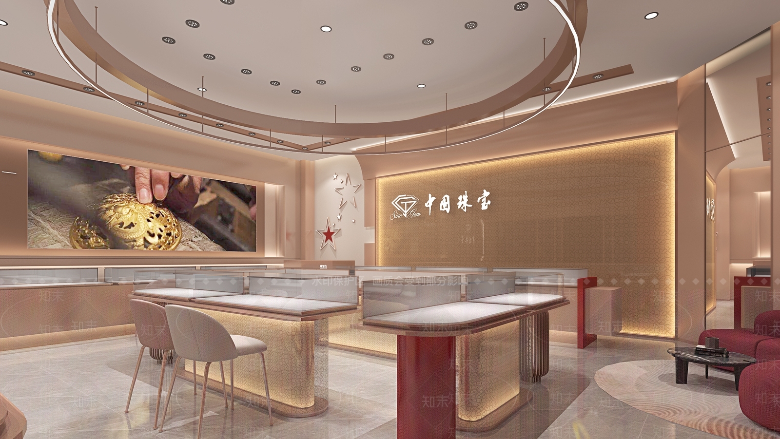 现代珠宝店3D模型下载【ID:1171235875】