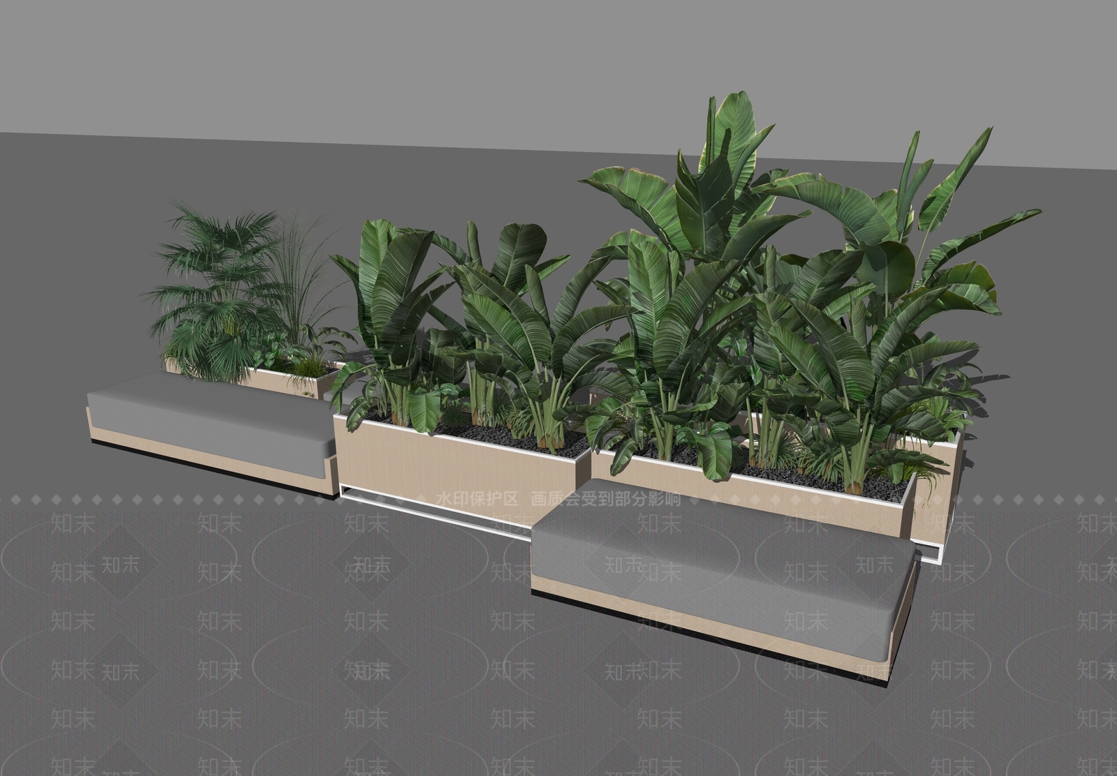 植物组合SU模型下载【ID:1171237571】