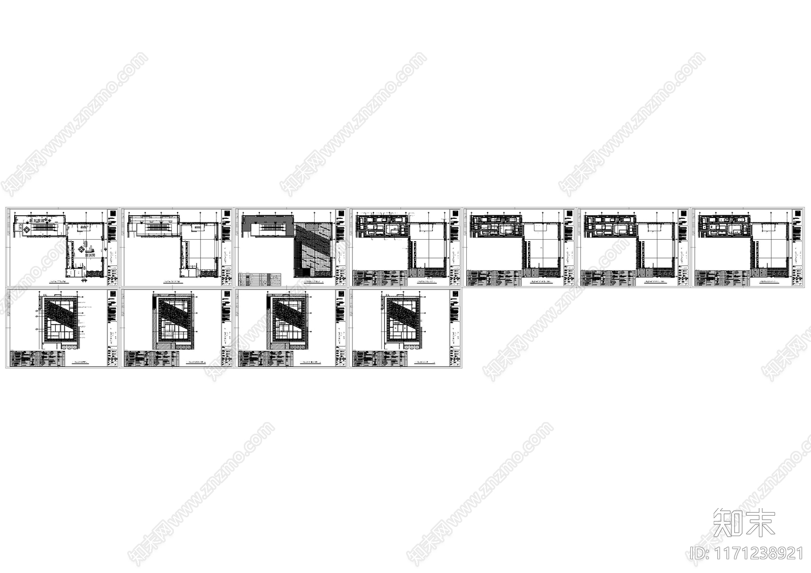 现代电影院cad施工图下载【ID:1171238921】