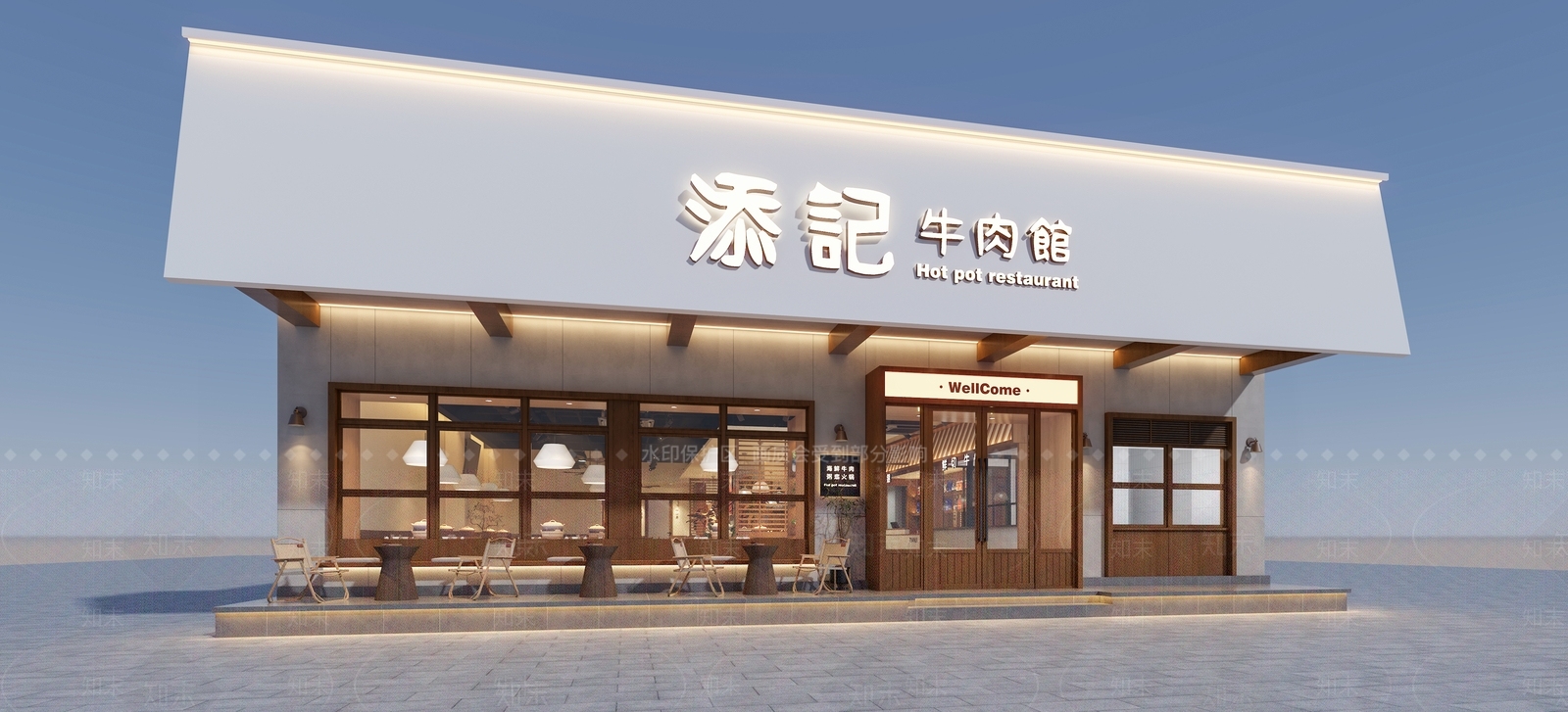 现代中餐厅3D模型下载【ID:1214744812】