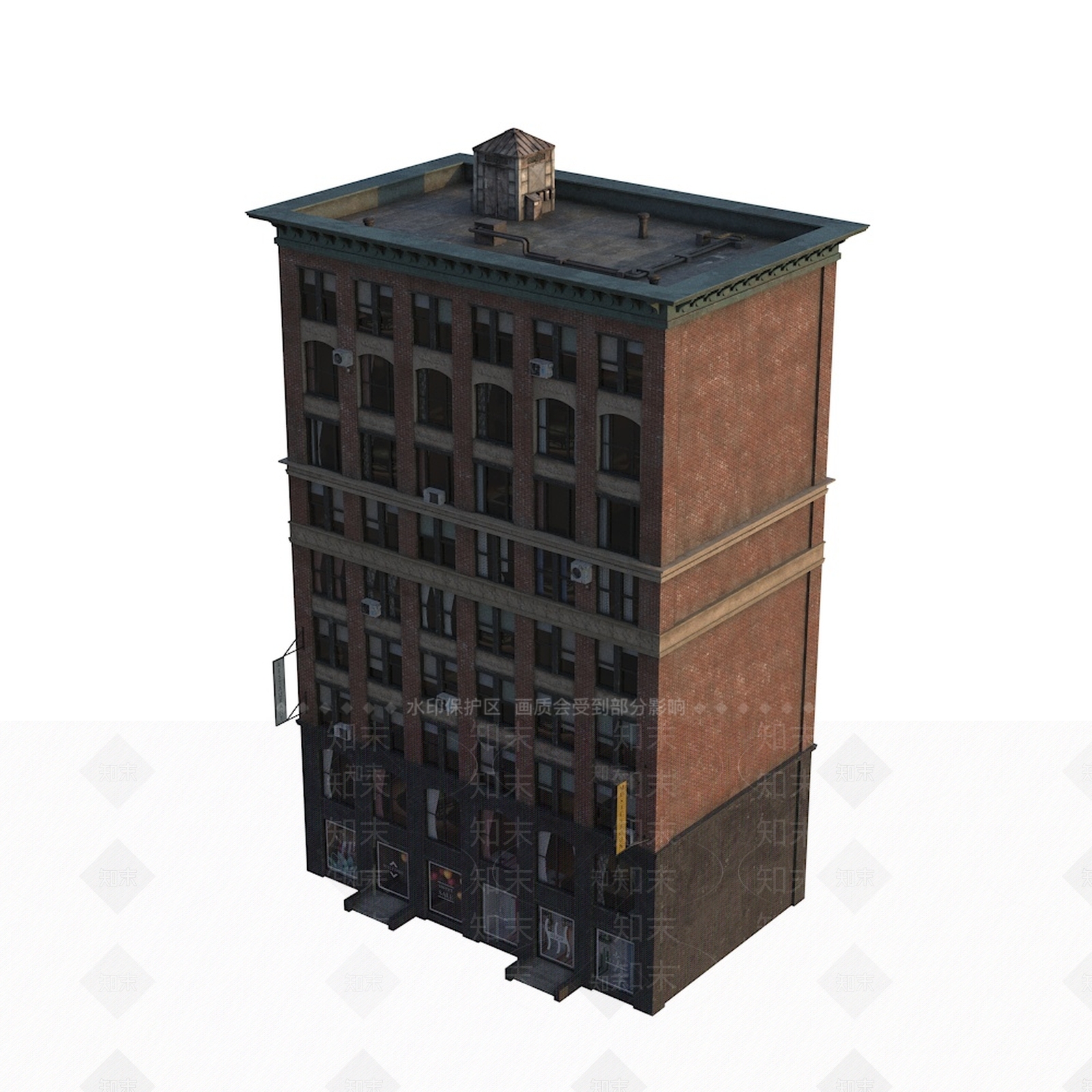 欧式其他商业建筑3D模型下载【ID:1171243486】