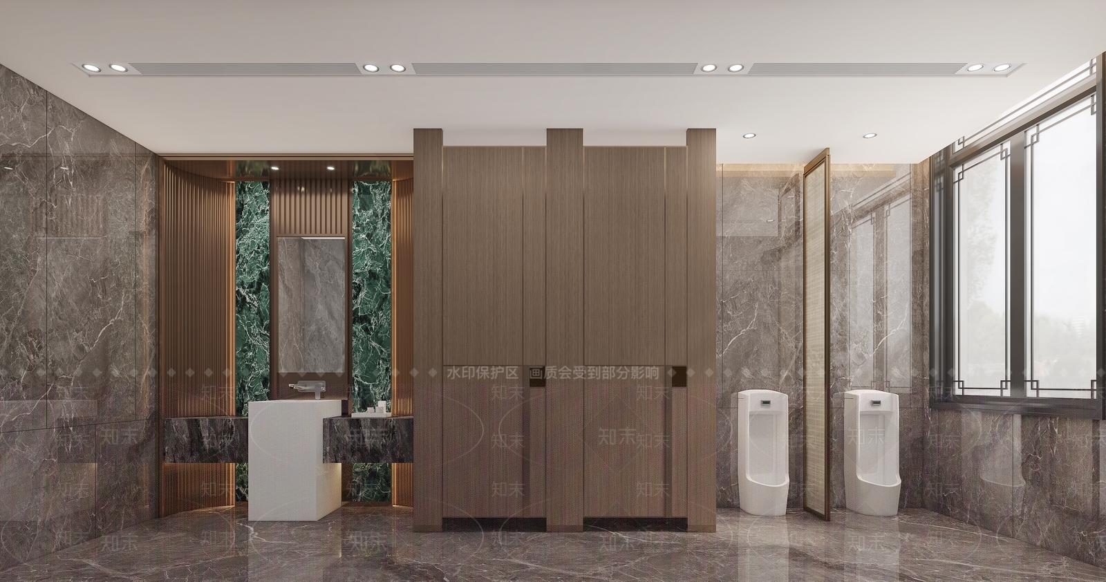 现代公共卫生间3D模型下载【ID:1171243488】