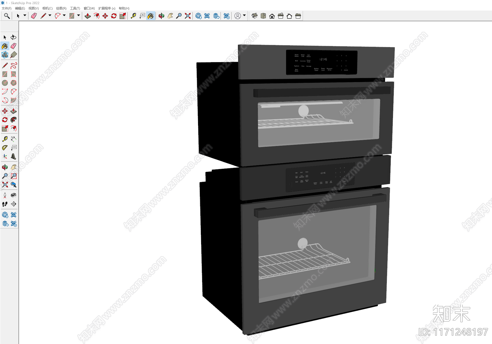 烤箱SU模型下载【ID:1171248197】