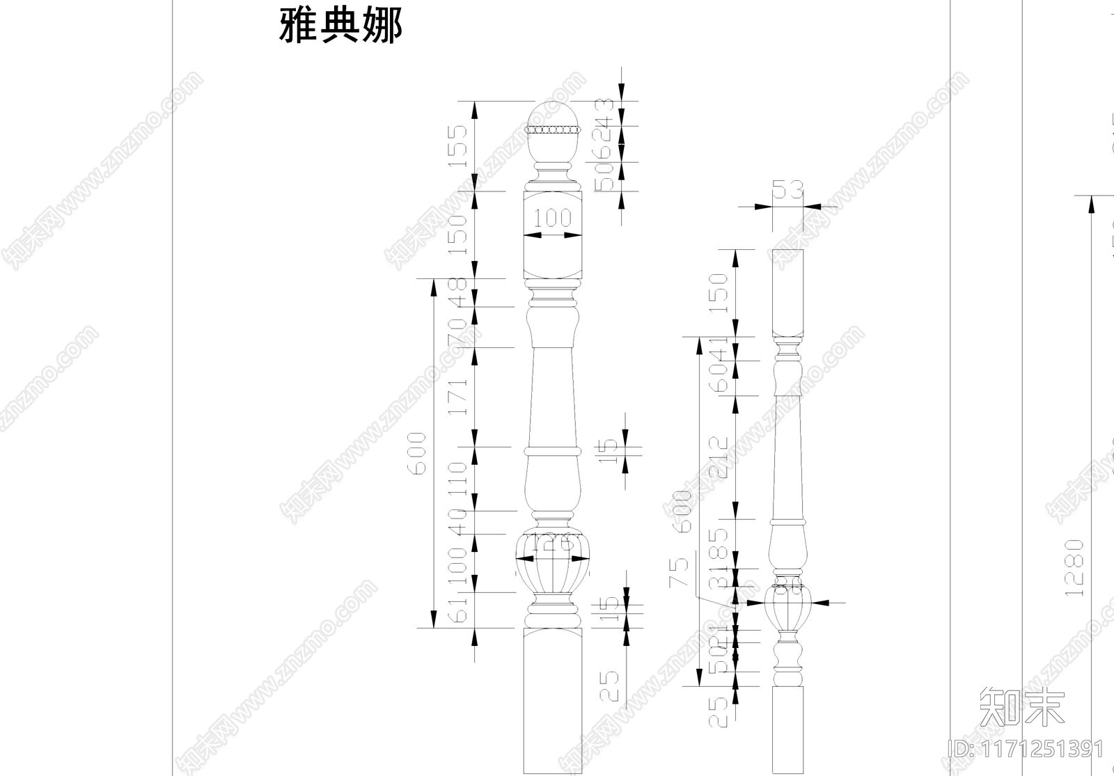 现代欧式包柱节点施工图下载【ID:1171251391】