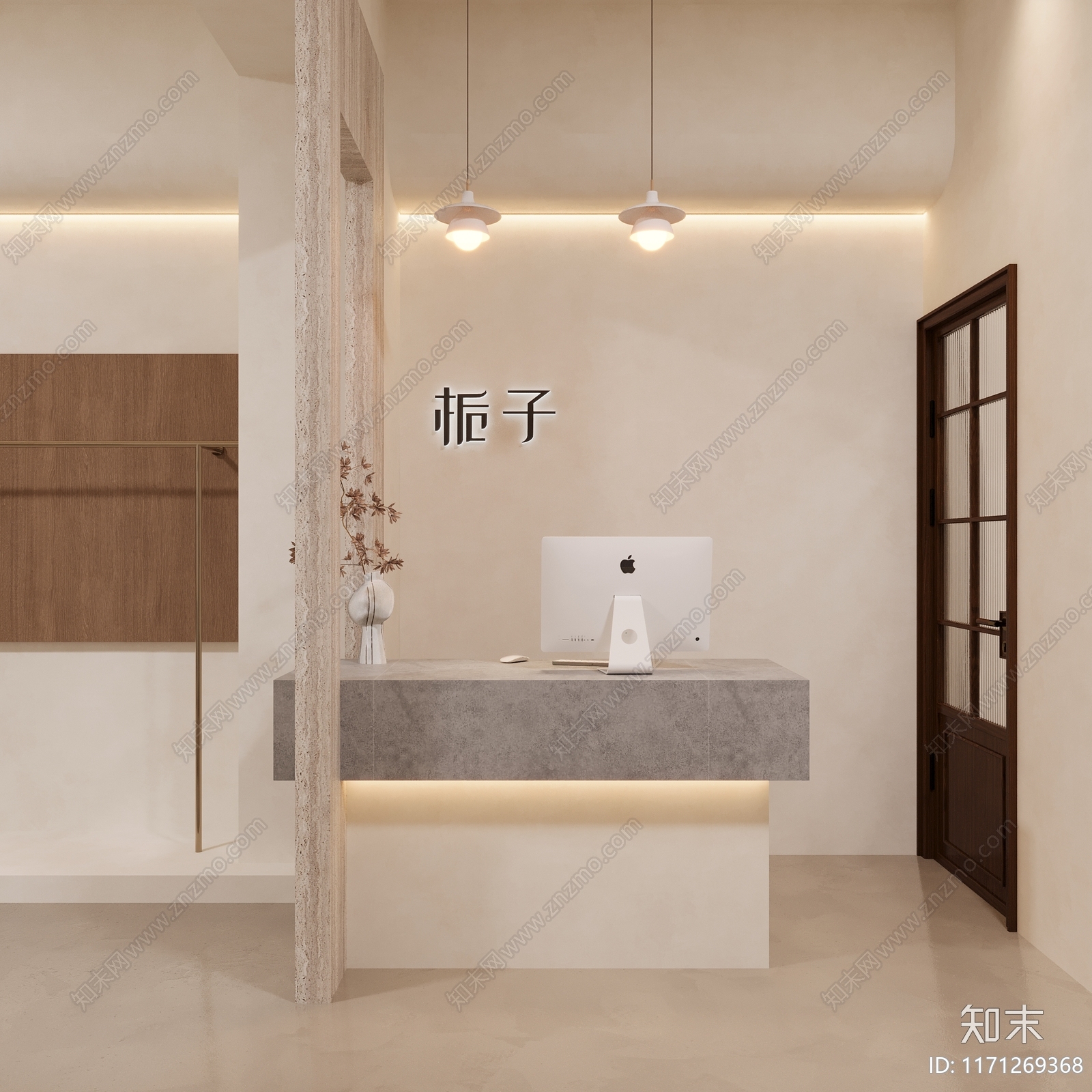 奶油侘寂服装店3D模型下载【ID:1171269368】