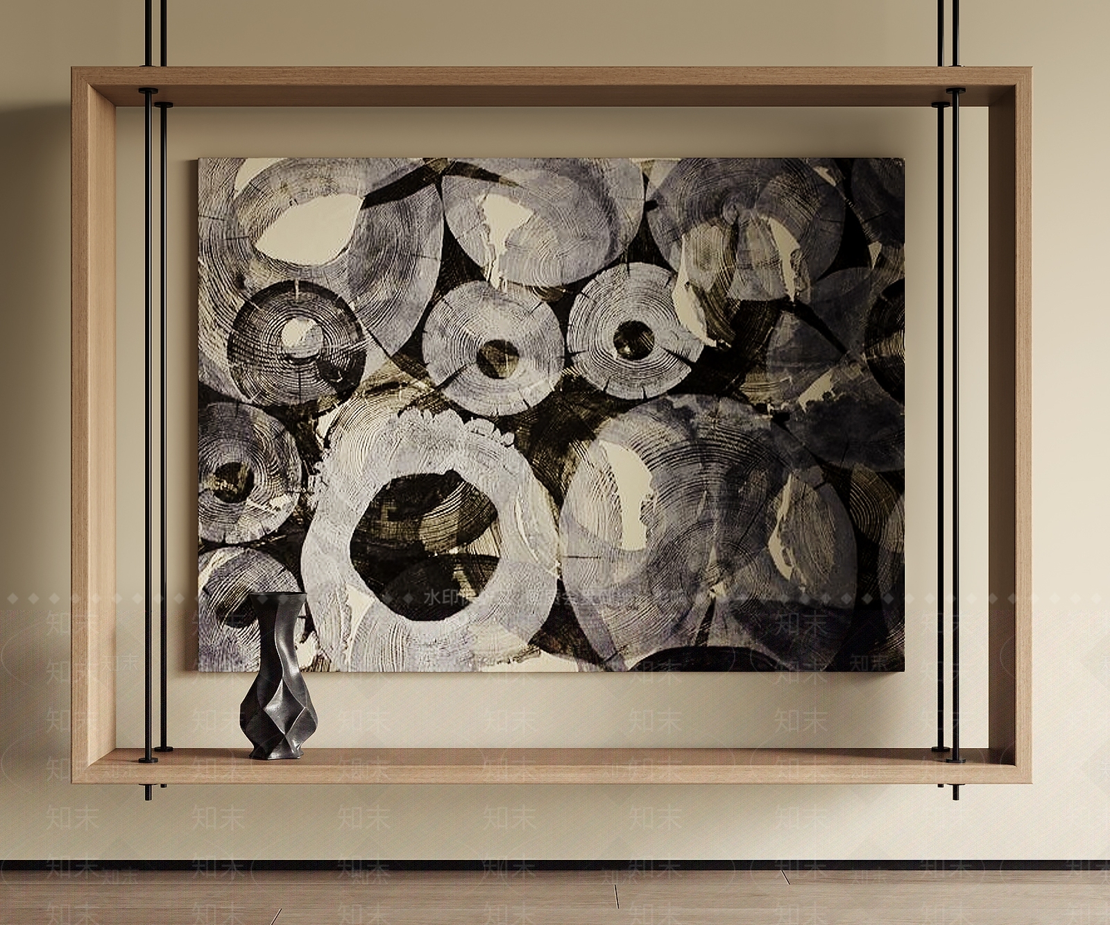 复古中古挂画SU模型下载【ID:1171269884】_知末su模型网