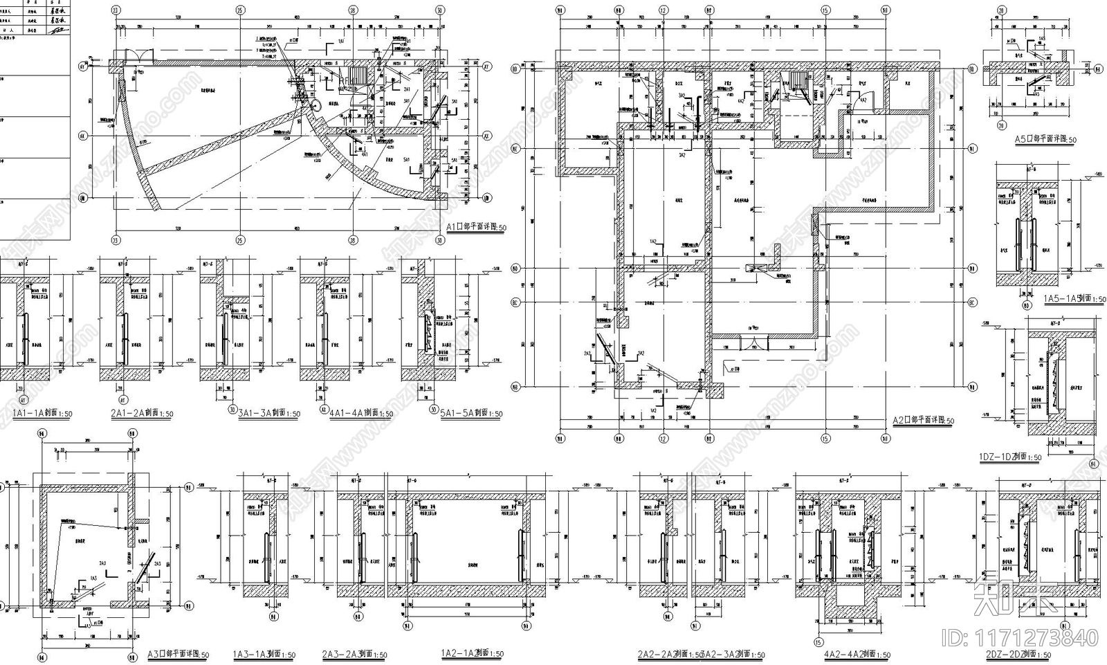 现代轻奢住宅楼建筑施工图下载【ID:1171273840】