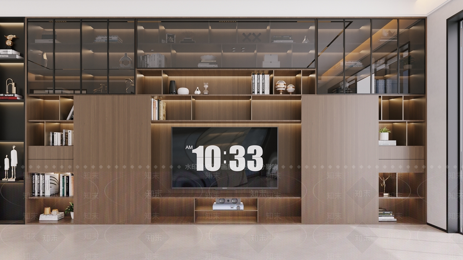 现代电视柜3D模型下载【ID:1171276416】