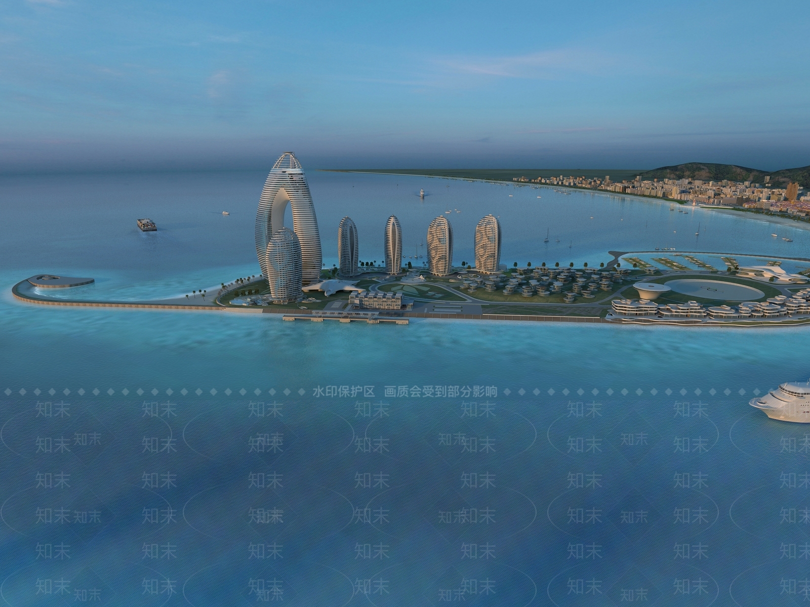 现代鸟瞰规划3D模型下载【ID:1171283484】