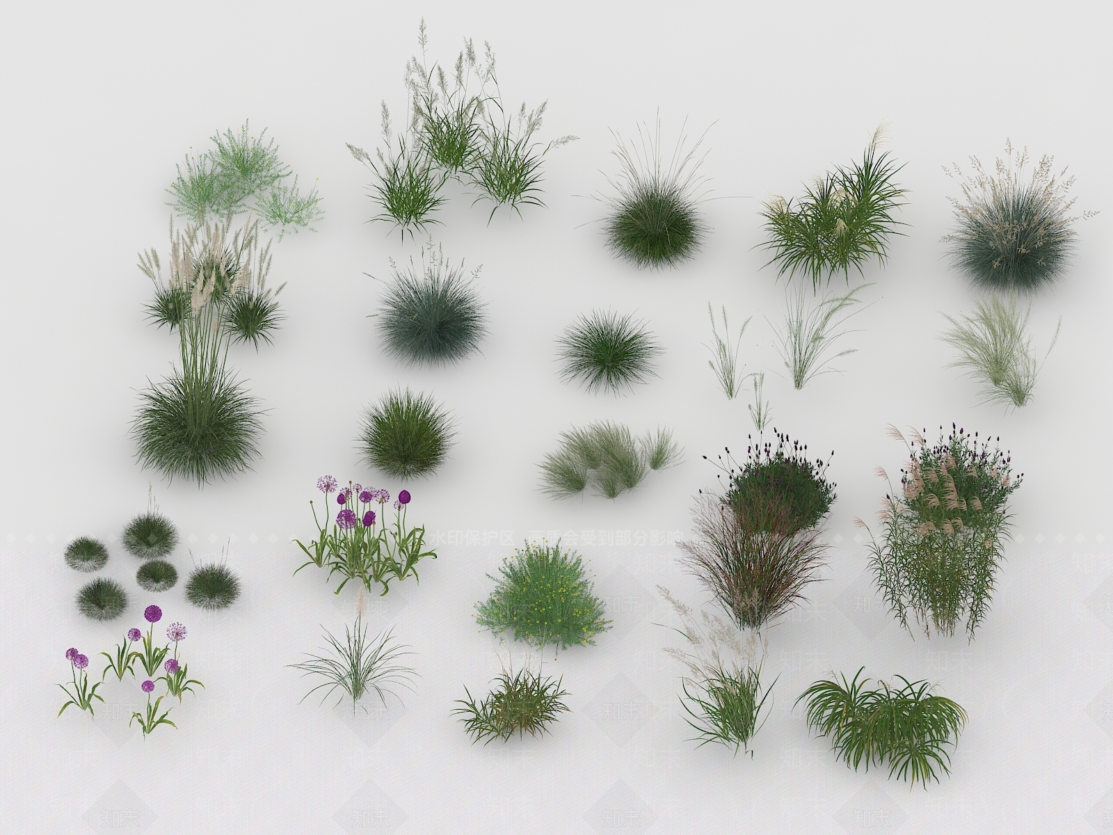 花草组合3D模型下载【ID:1171284763】
