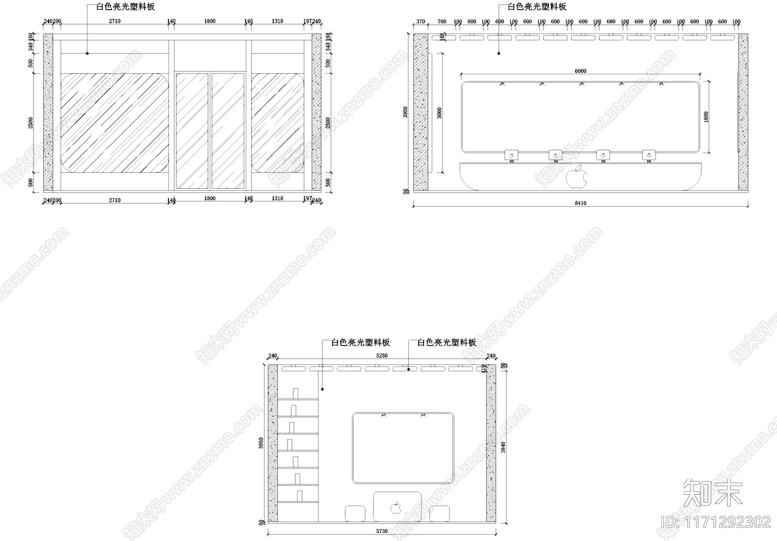 现代其他商业空间cad施工图下载【ID:1171292302】