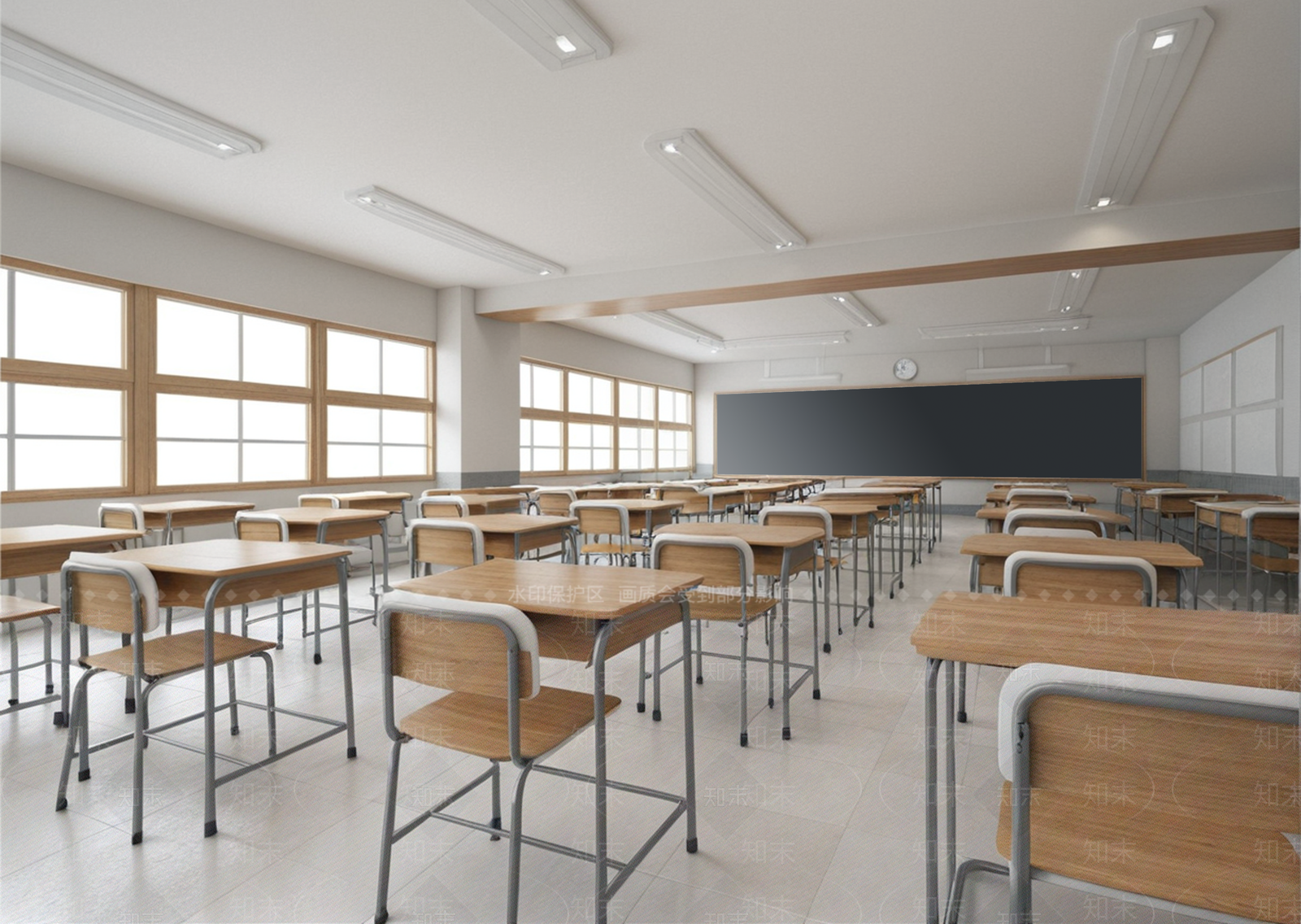 现代工业教室SU模型下载【ID:1171294063】