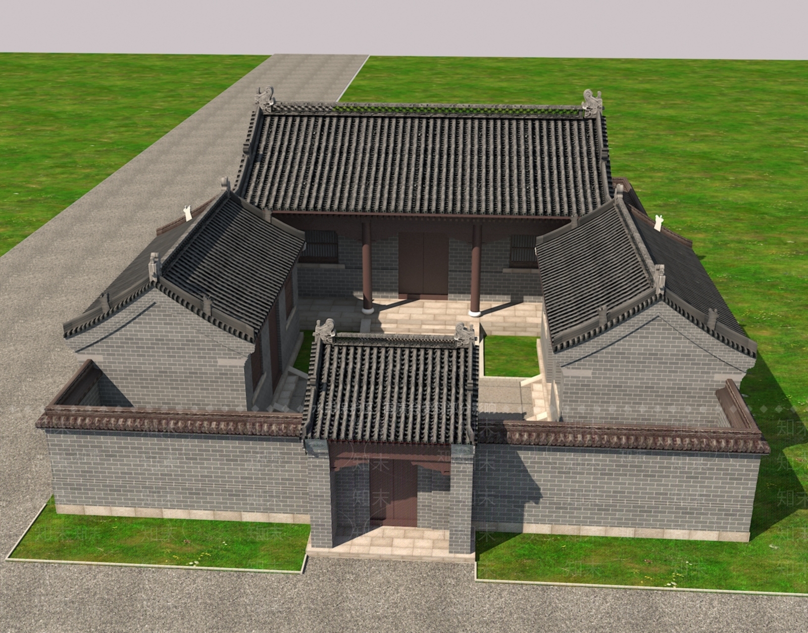 中式新中式古建3D模型下载【ID:1171295824】