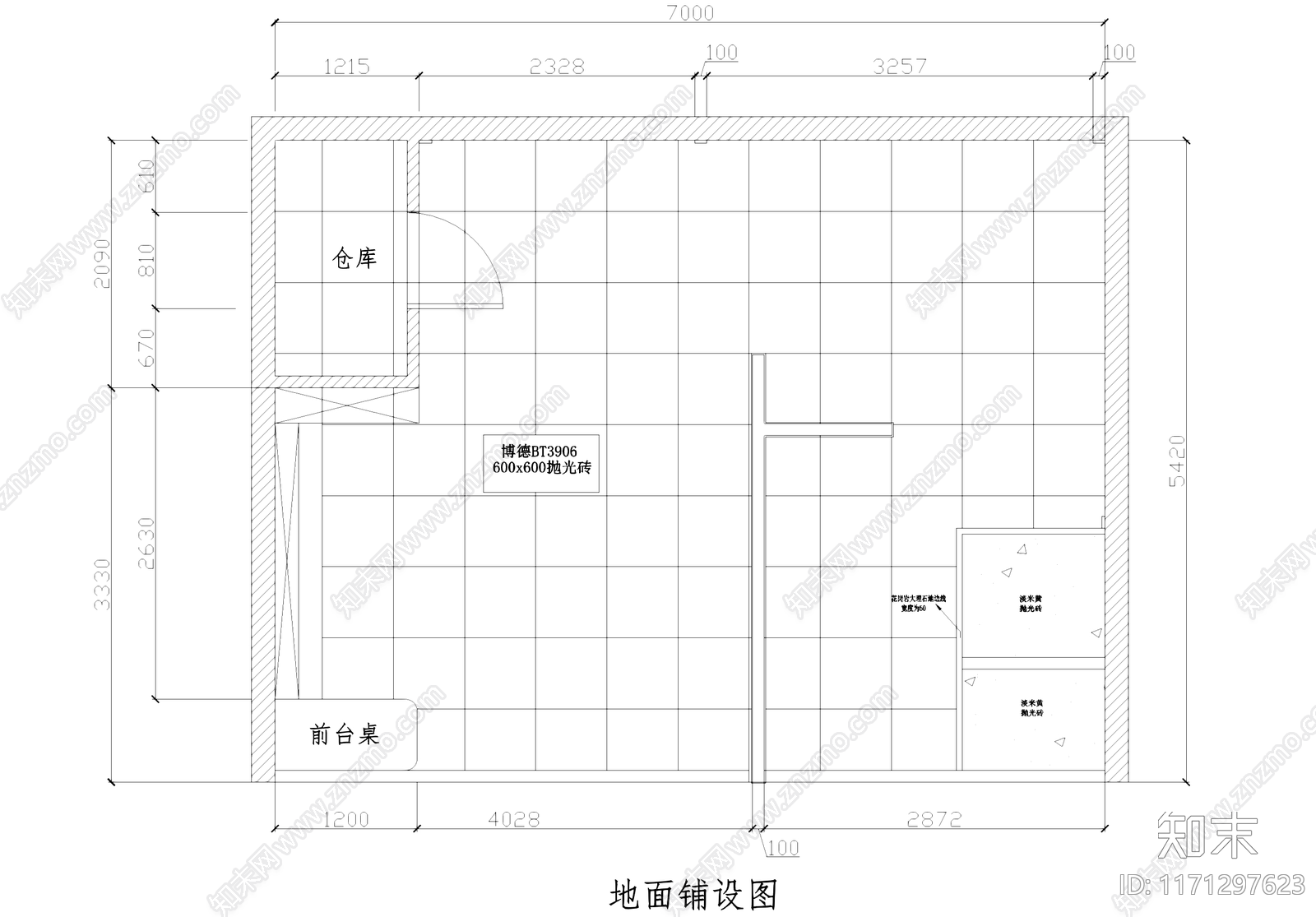 现代其他商业空间cad施工图下载【ID:1171297623】