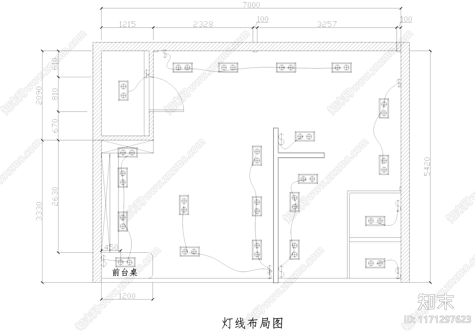 现代其他商业空间cad施工图下载【ID:1171297623】