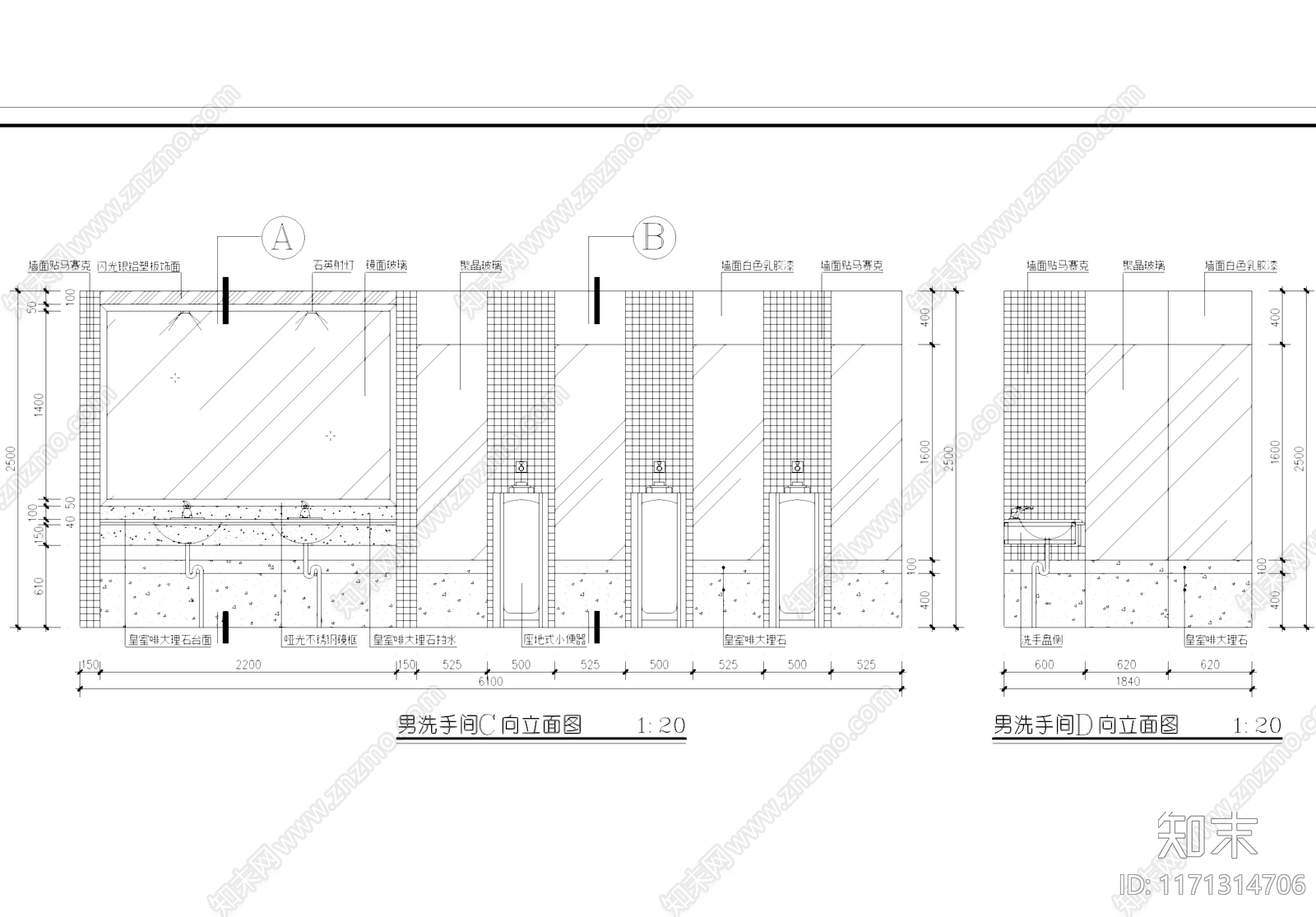 现代健身房施工图下载【ID:1171314706】