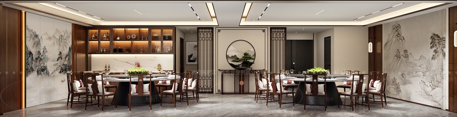 新中式包厢3D模型下载【ID:1171334023】