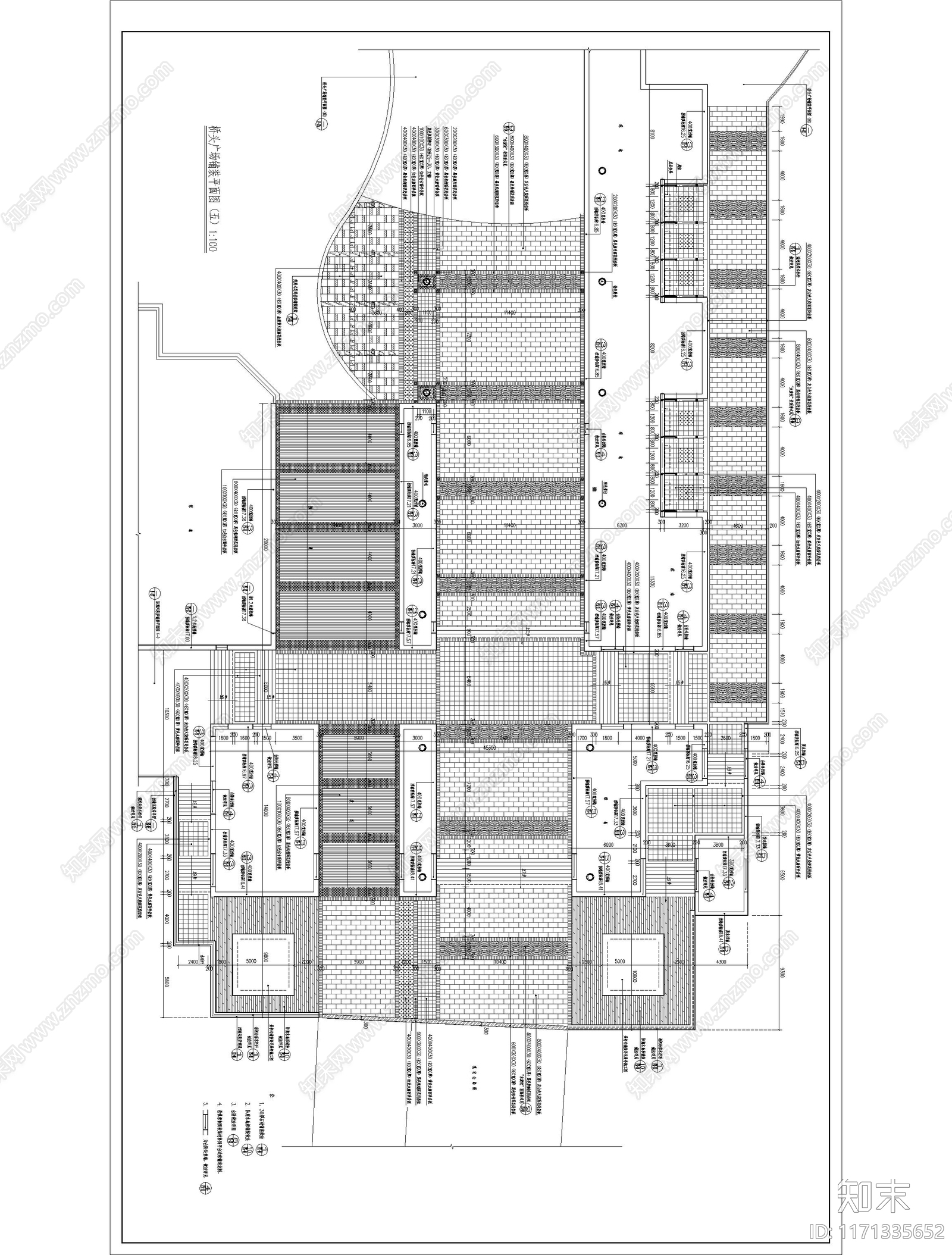 景观平面图cad施工图下载【ID:1171335652】