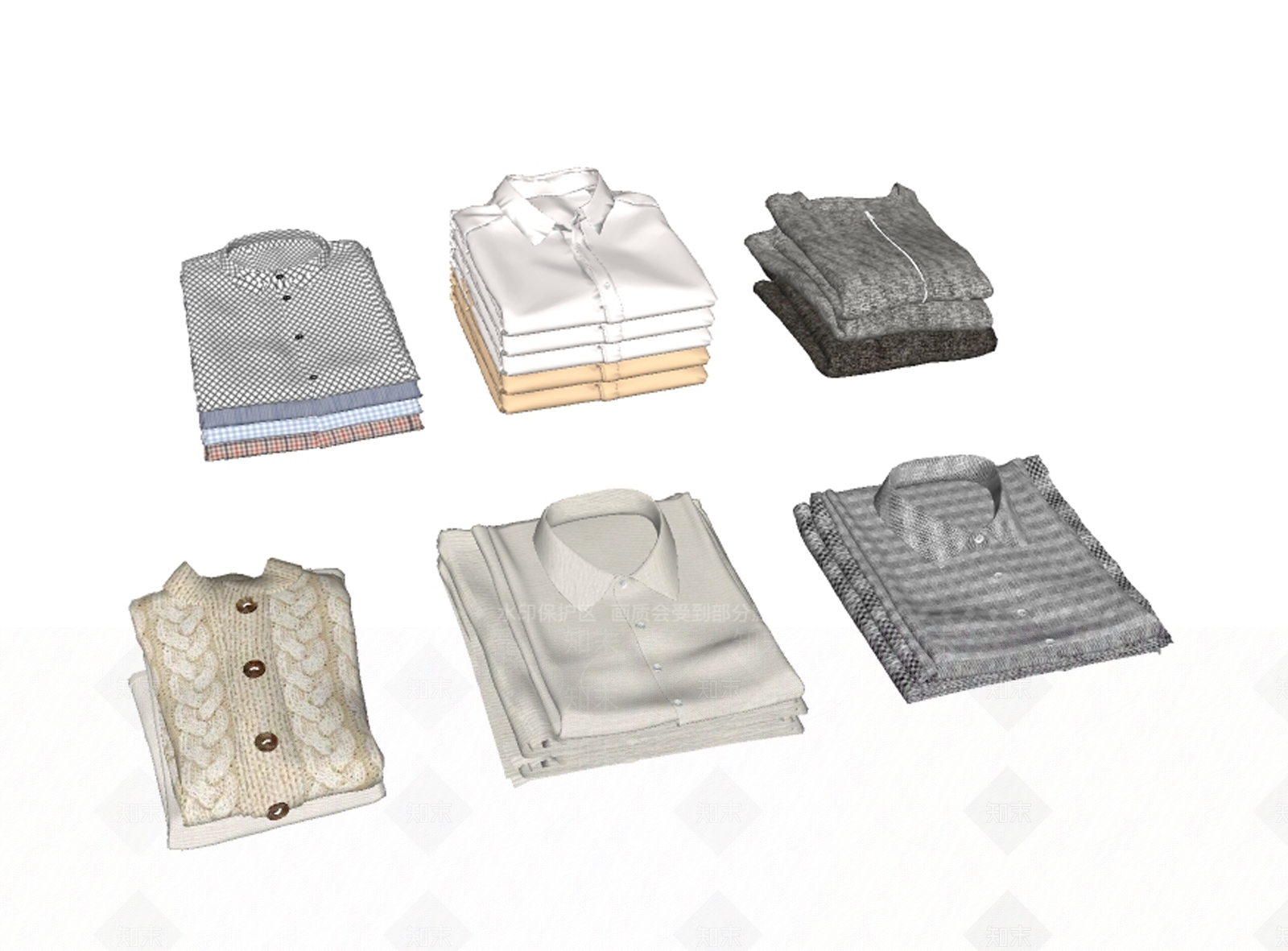 衣服SU模型下载【ID:1171336873】