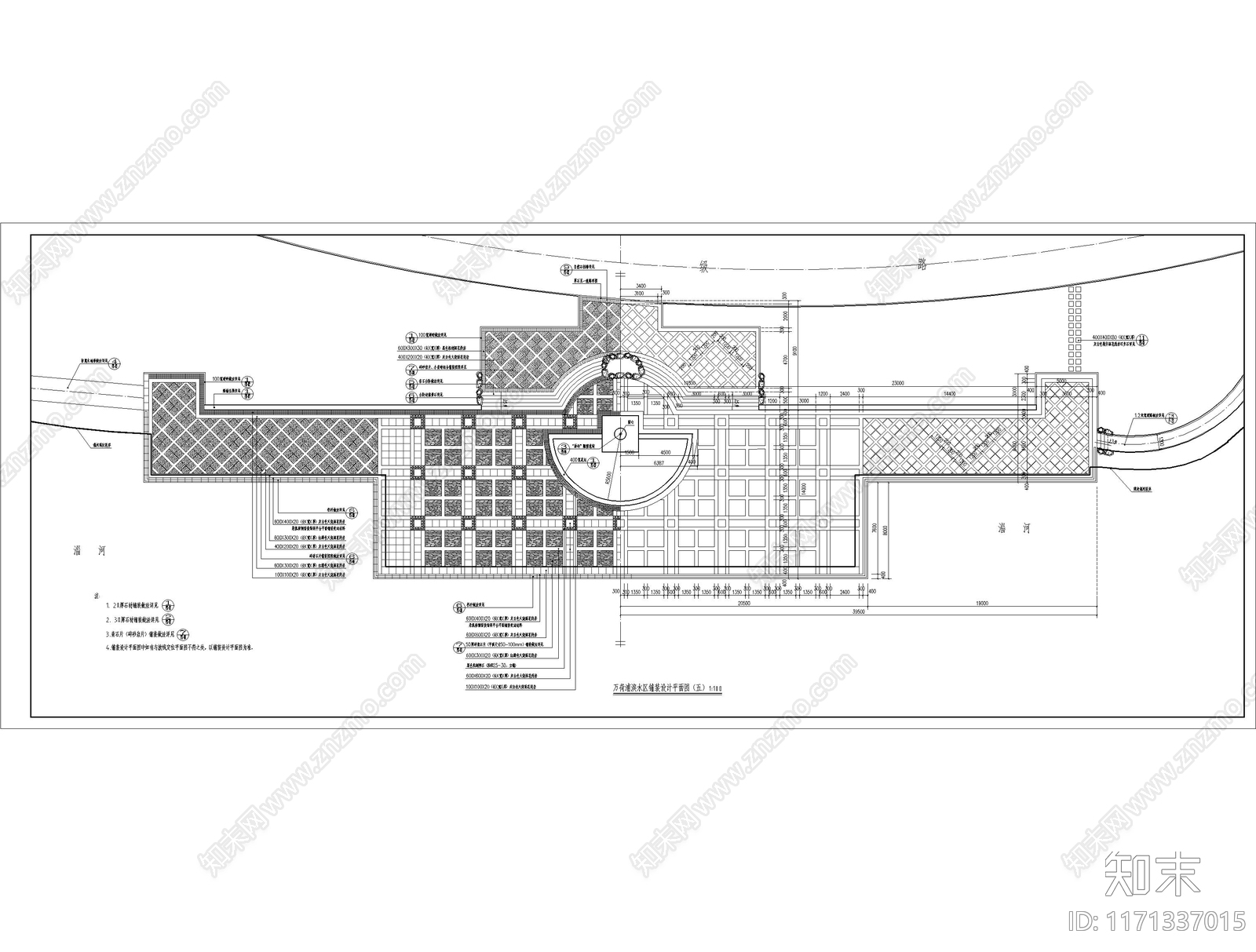 景观平面图cad施工图下载【ID:1171337015】