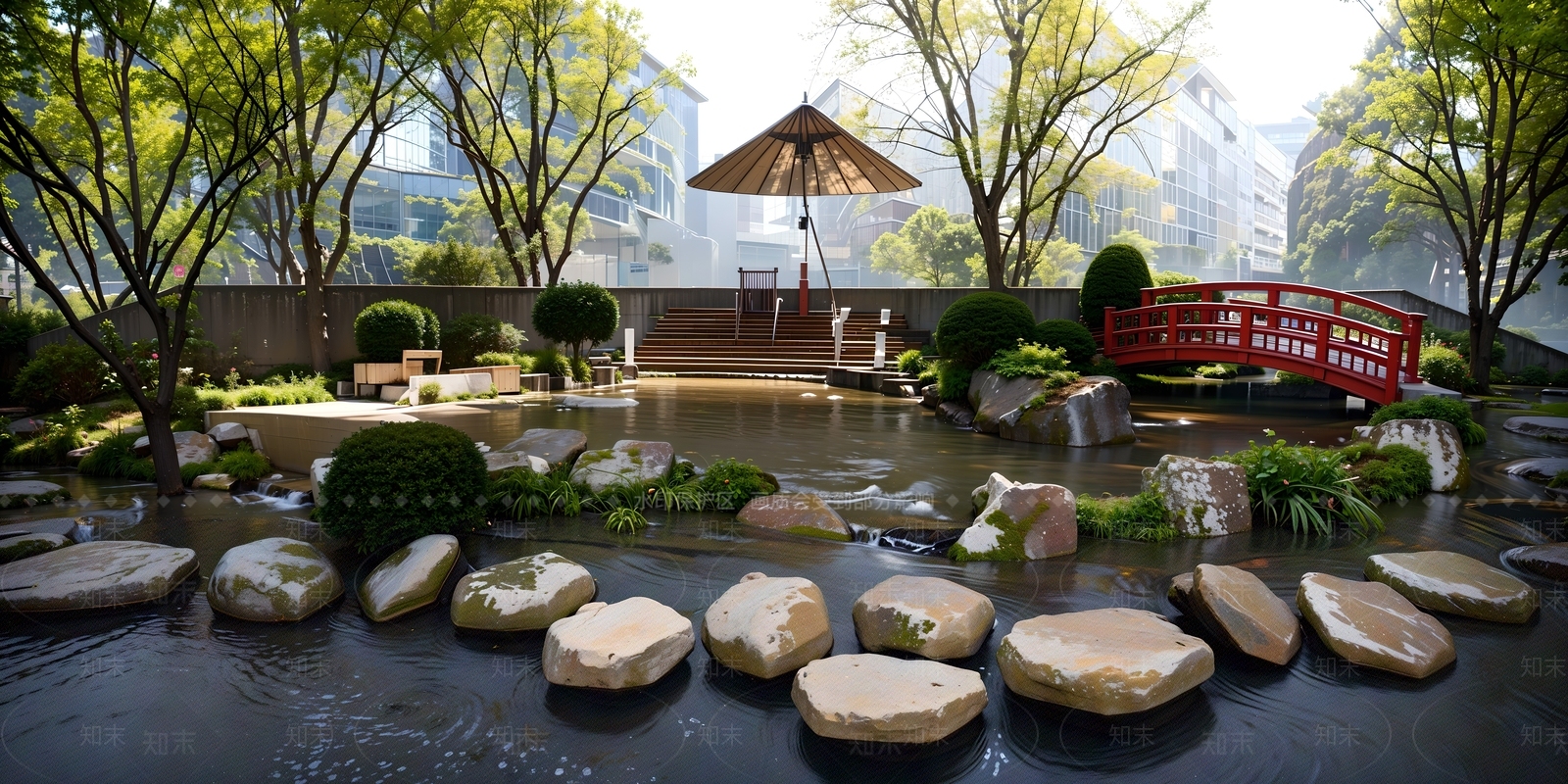 现代口袋公园SU模型下载【ID:1171339621】