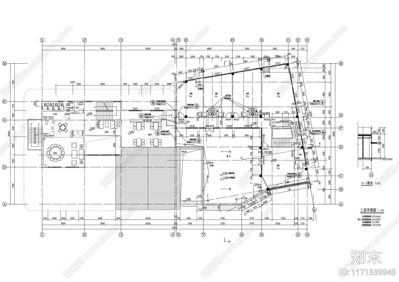 现代其他商业建筑施工图下载【ID:1171339949】