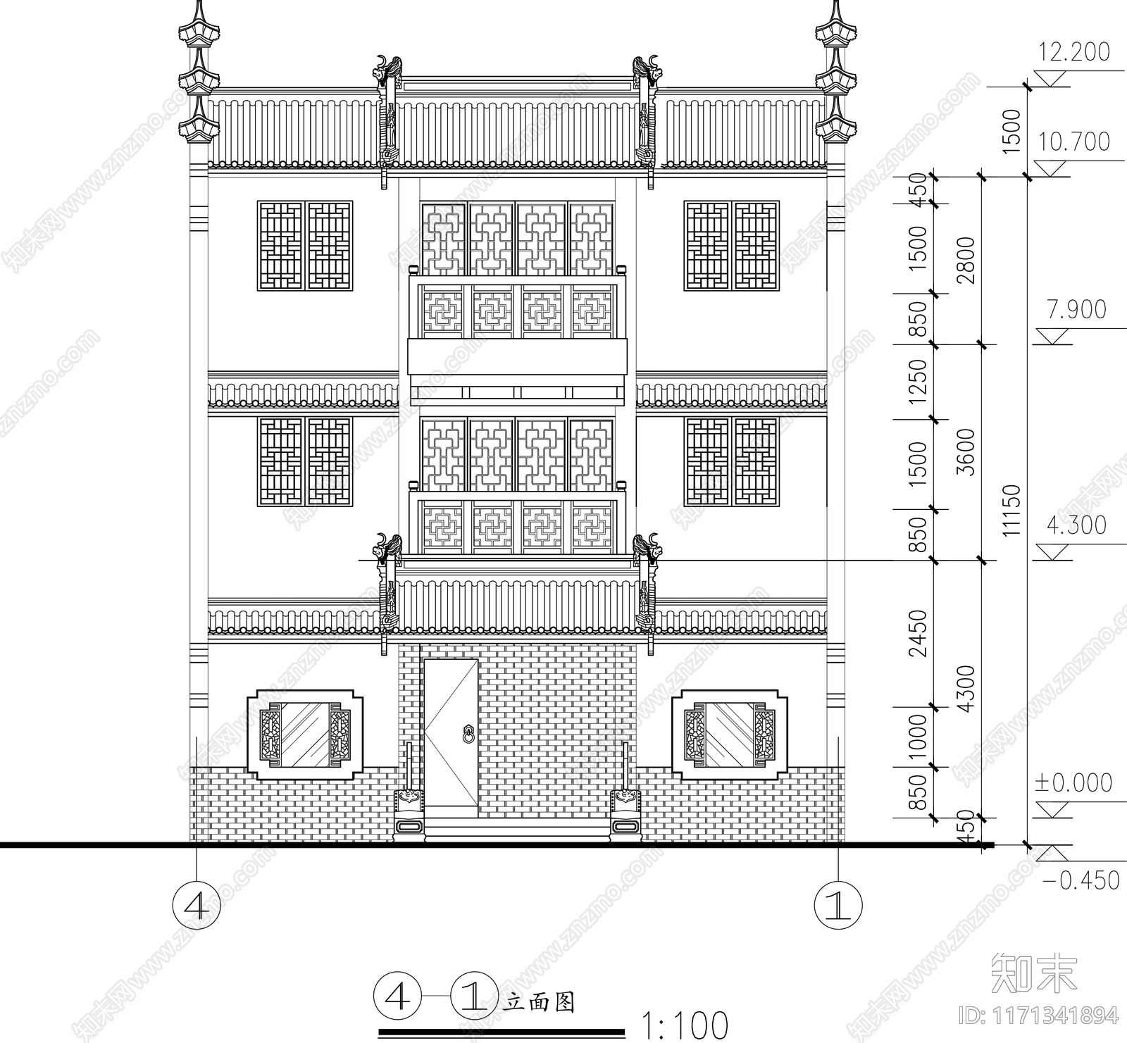 民宿建筑施工图下载【ID:1171341894】