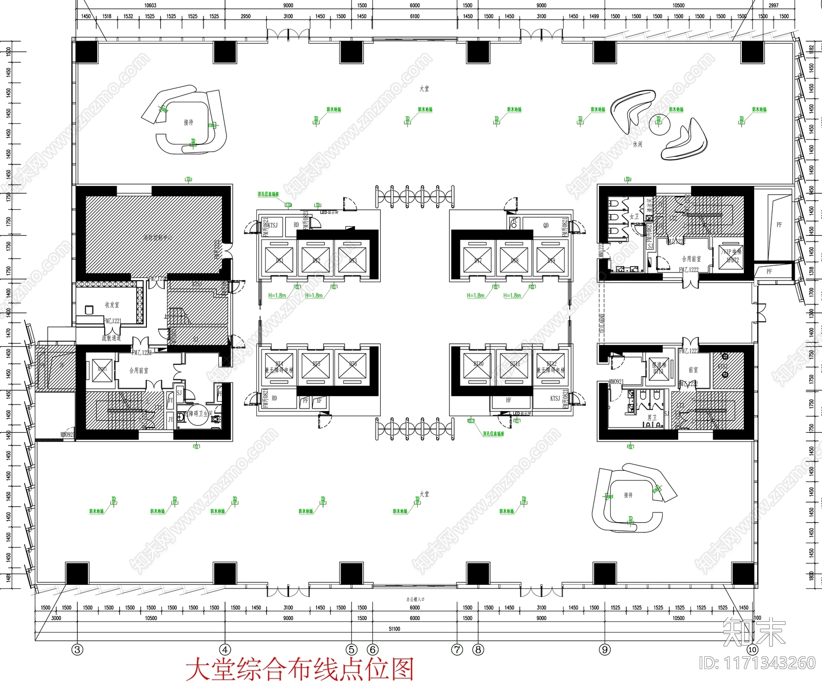 现代工装图库cad施工图下载【ID:1171343260】