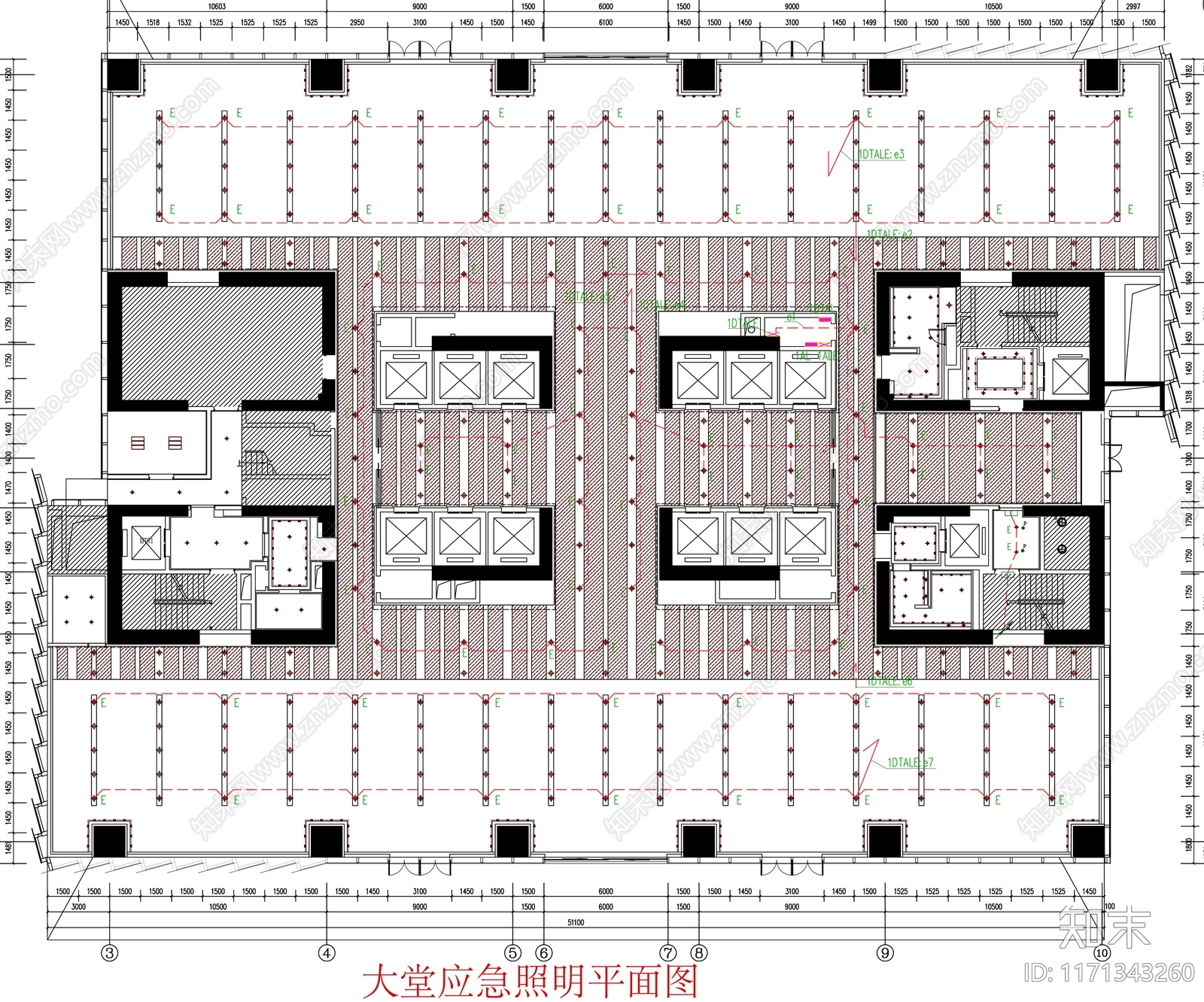 现代工装图库cad施工图下载【ID:1171343260】