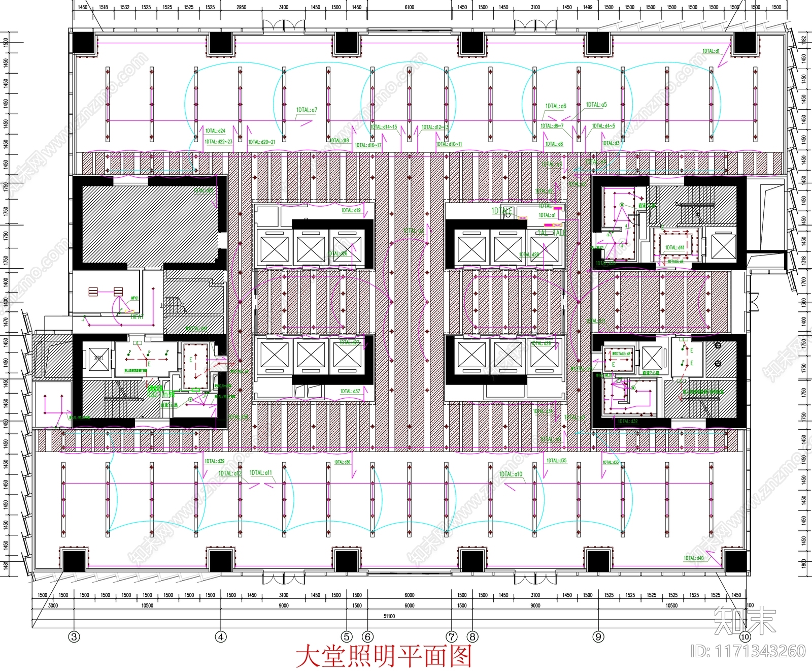 现代工装图库cad施工图下载【ID:1171343260】
