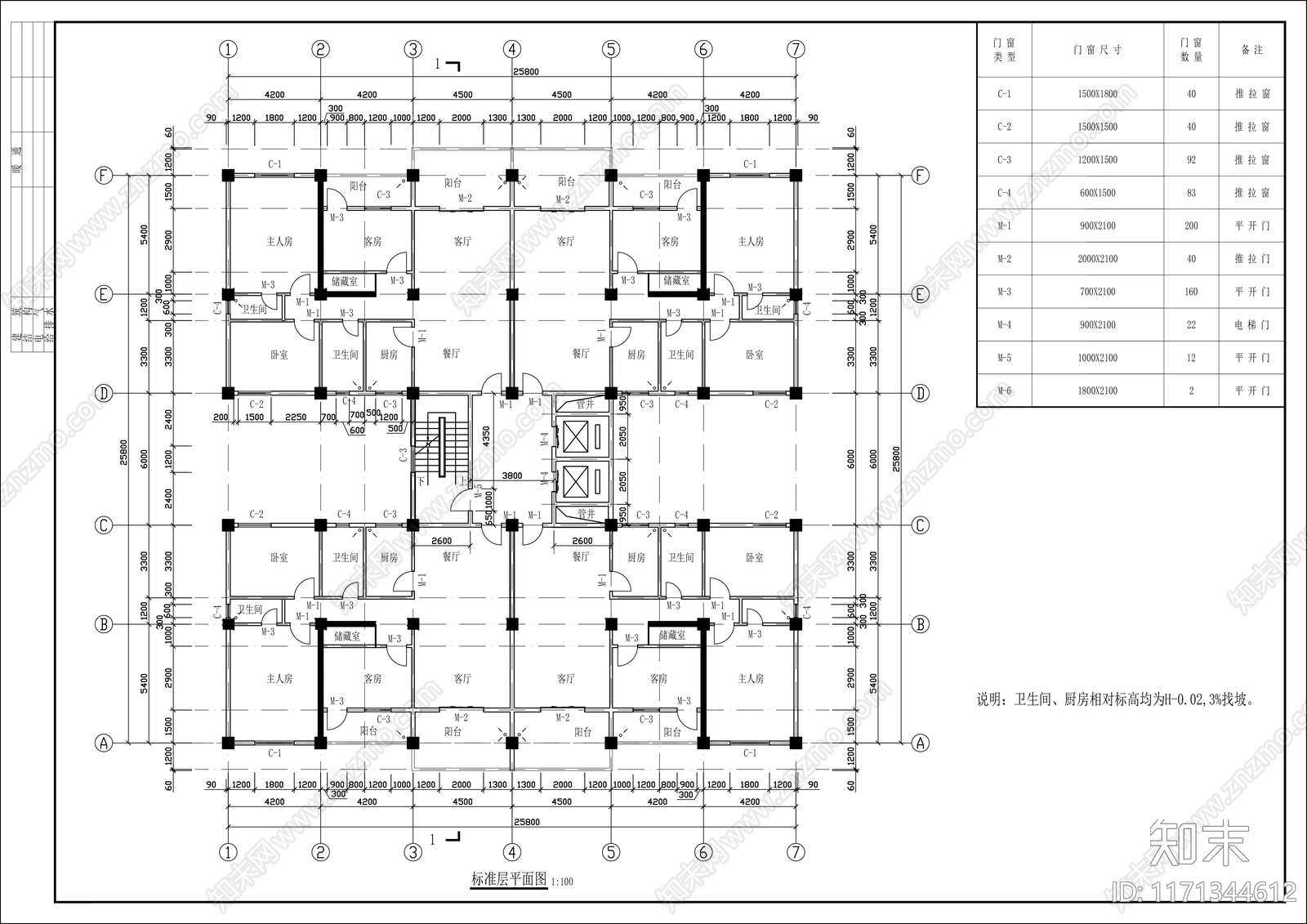 现代民宿建筑cad施工图下载【ID:1171344612】