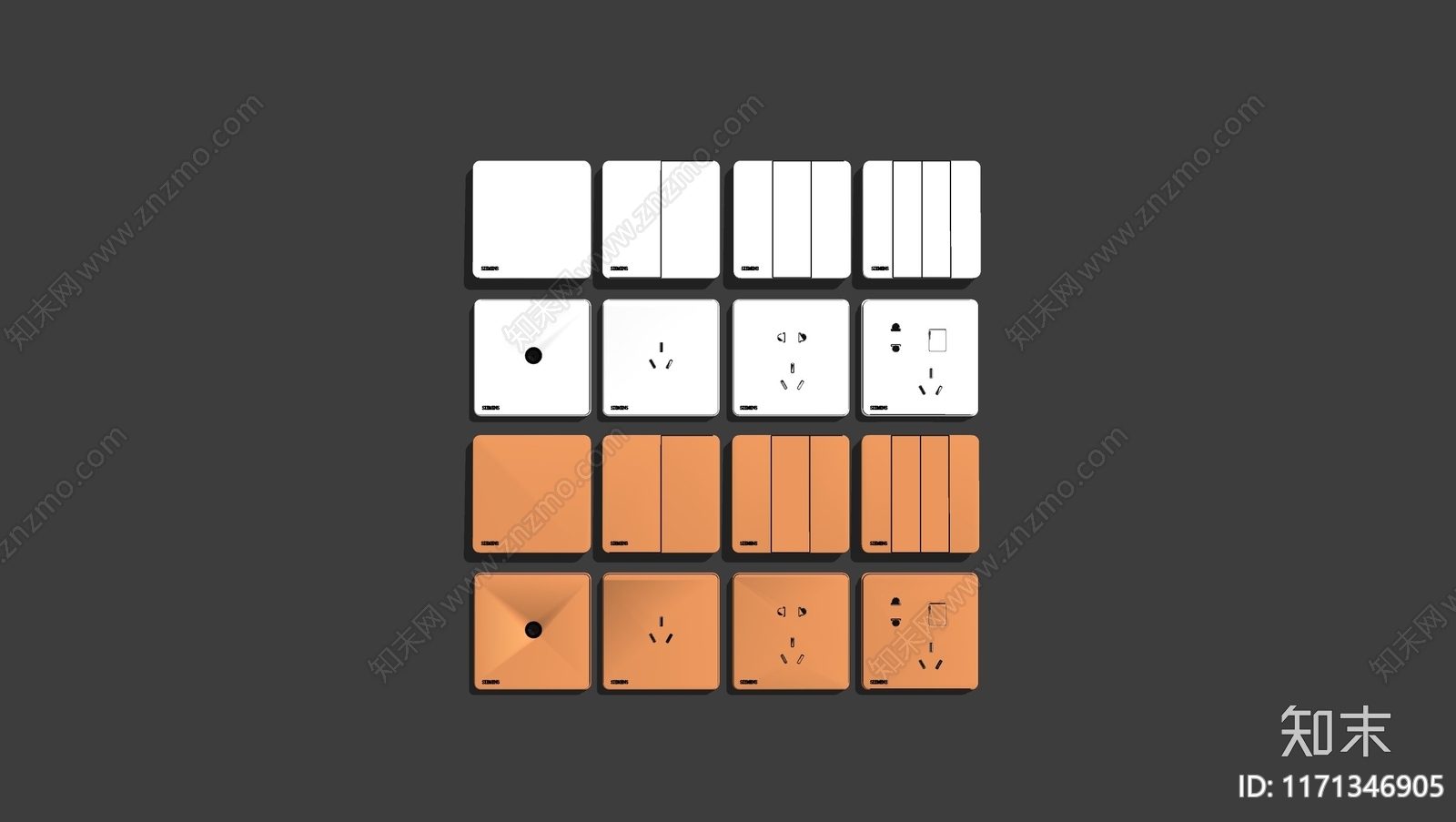 开关插座SU模型下载【ID:1171346905】