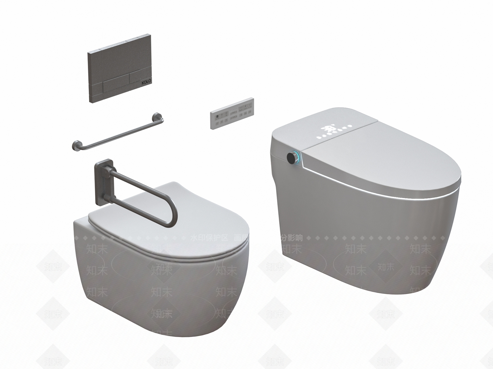 马桶3D模型下载【ID:1171348858】