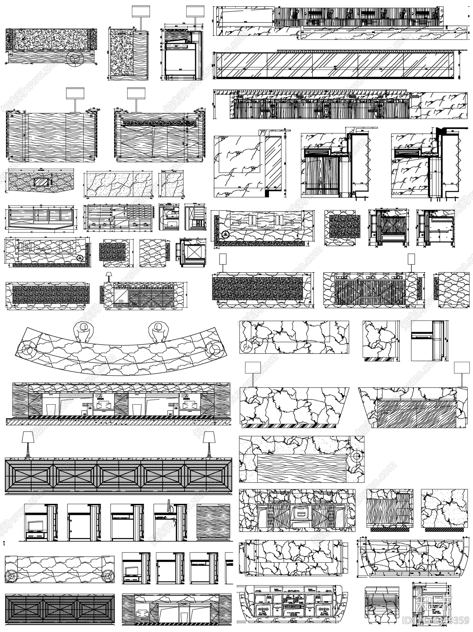 现代家具节点详图cad施工图下载【ID:1171349359】