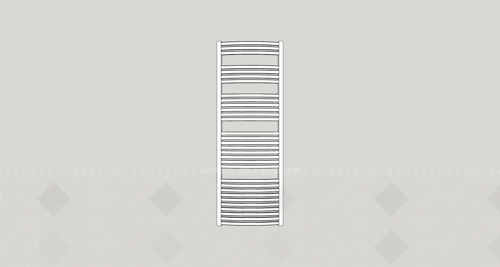 毛巾架SU模型下载【ID:1171352265】
