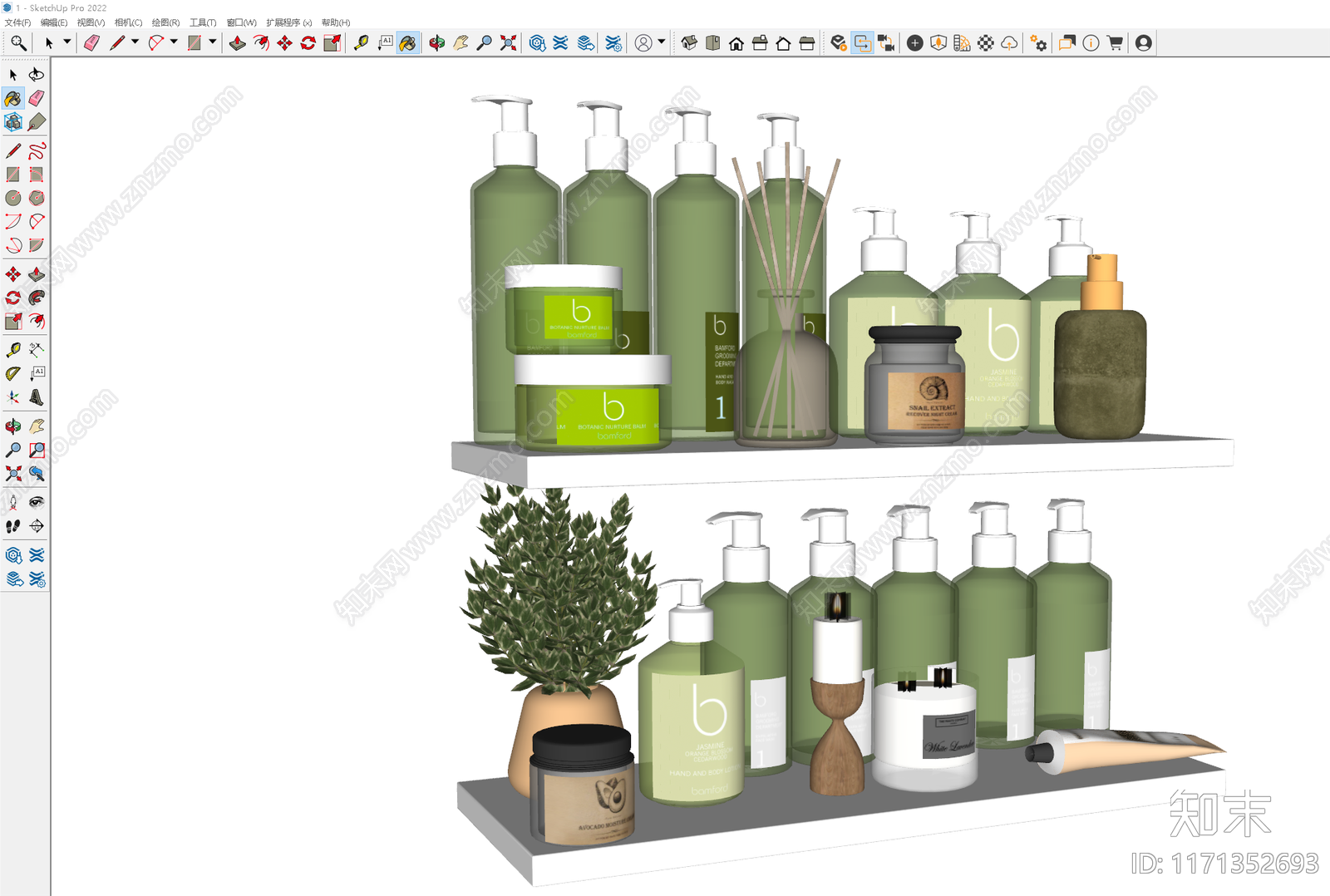 洗浴用品SU模型下载【ID:1171352693】