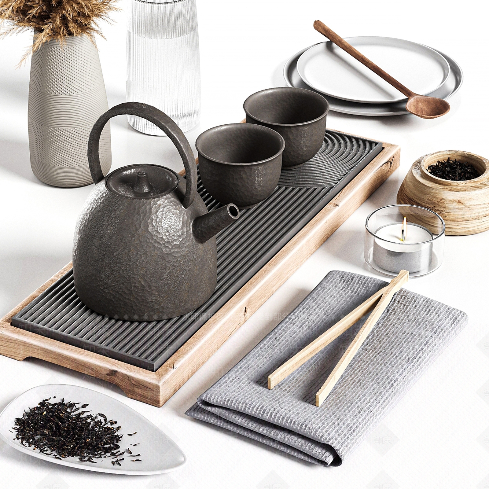 茶具SU模型下载【ID:1171353373】