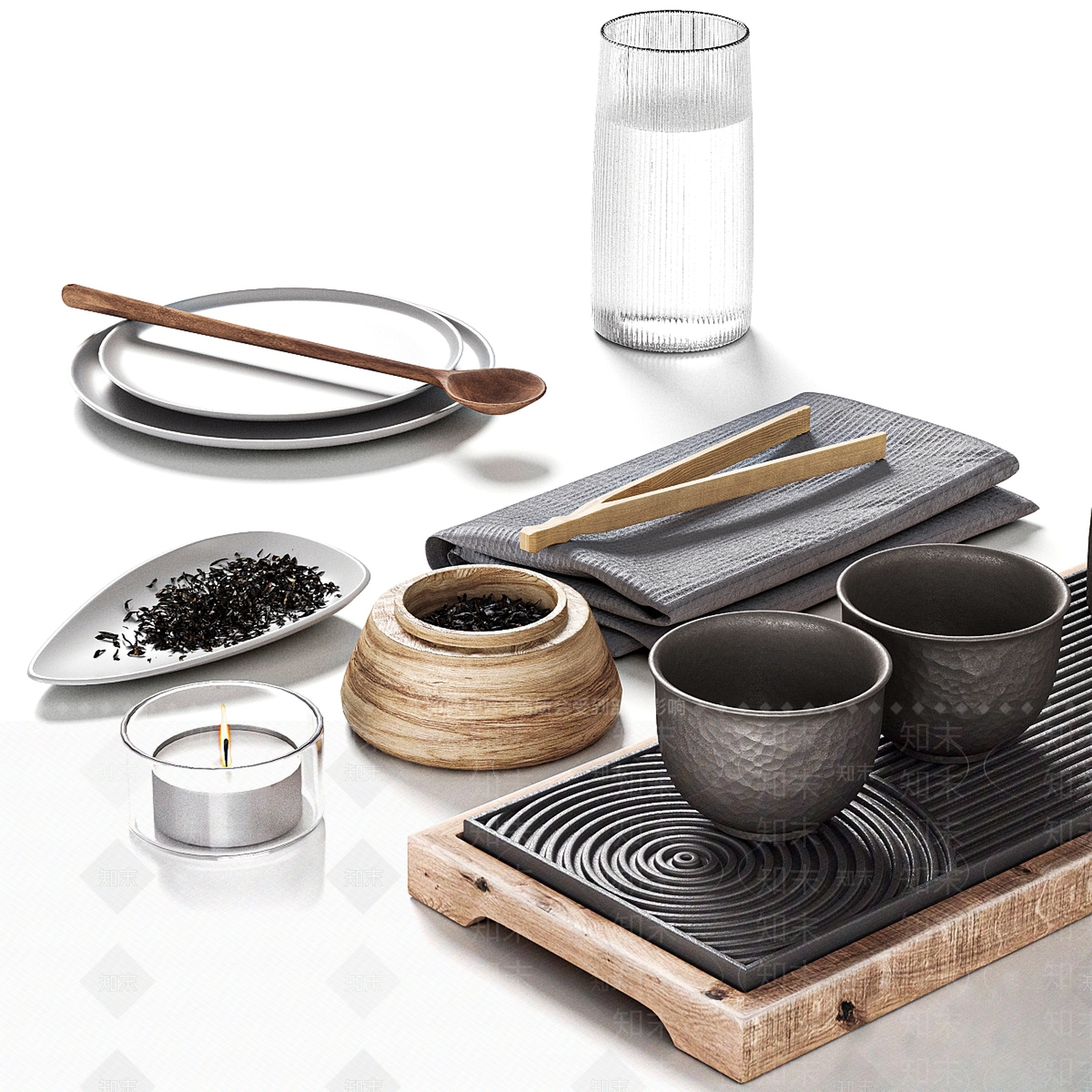茶具SU模型下载【ID:1171353622】