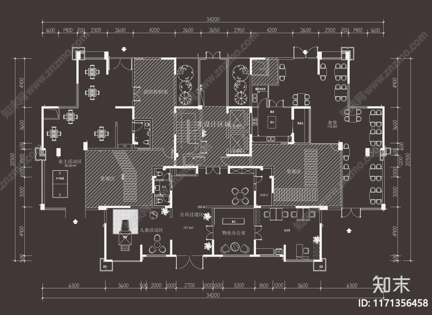 新中式其他教育空间施工图下载【ID:1171356458】