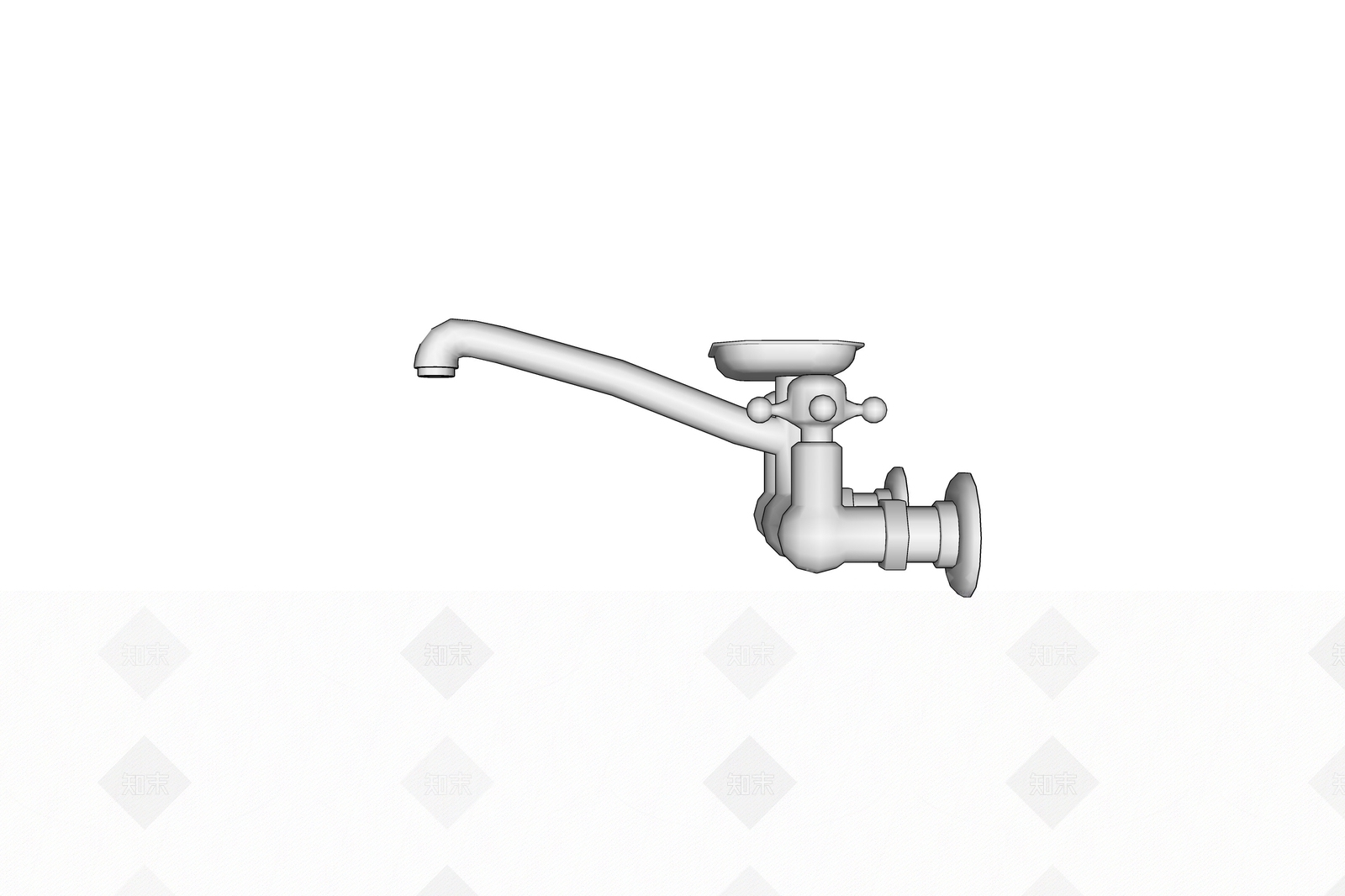 现代新中式水龙头SU模型下载【ID:1171358366】