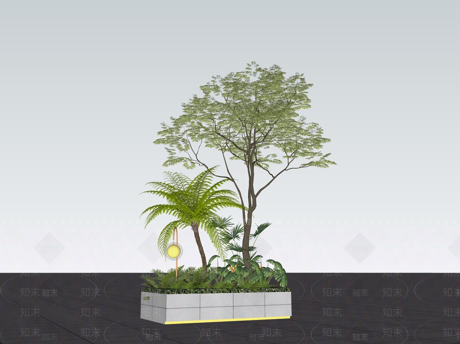 植物组合SU模型下载【ID:1171364941】