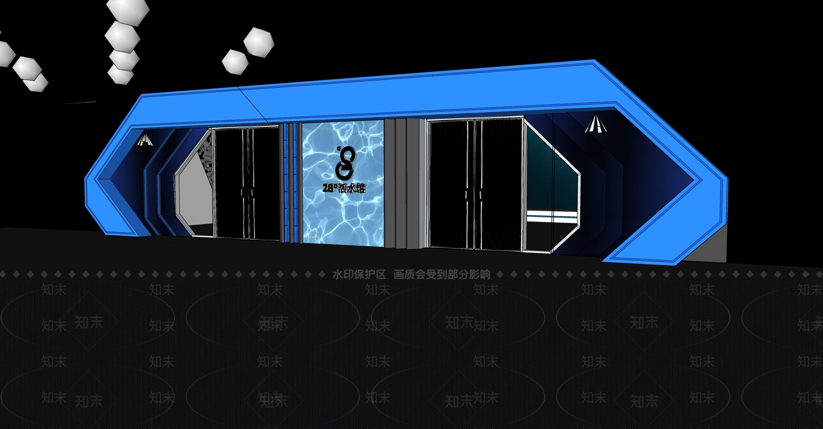 现代艺术装置SU模型下载【ID:1171366628】