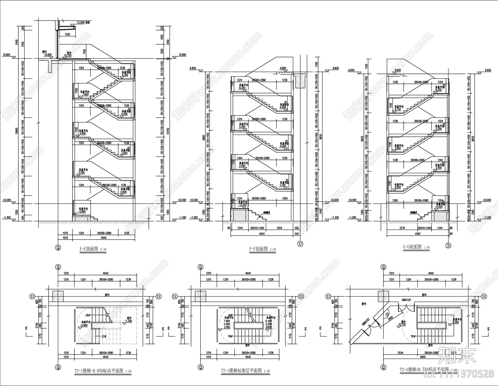 现代产业园建筑cad施工图下载【ID:1171370528】