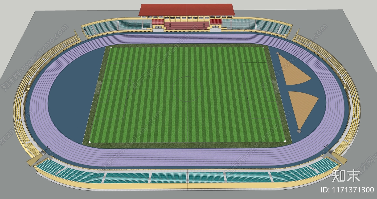现代体育建筑SU模型下载【ID:1171371300】