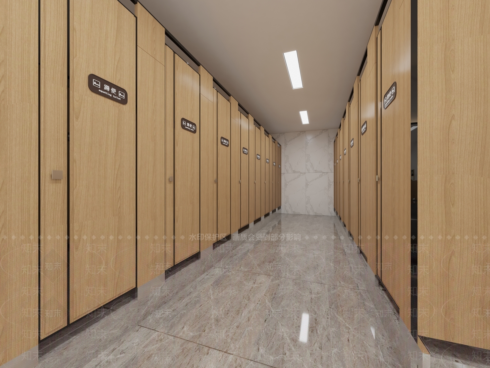 现代公共卫生间3D模型下载【ID:1171374341】