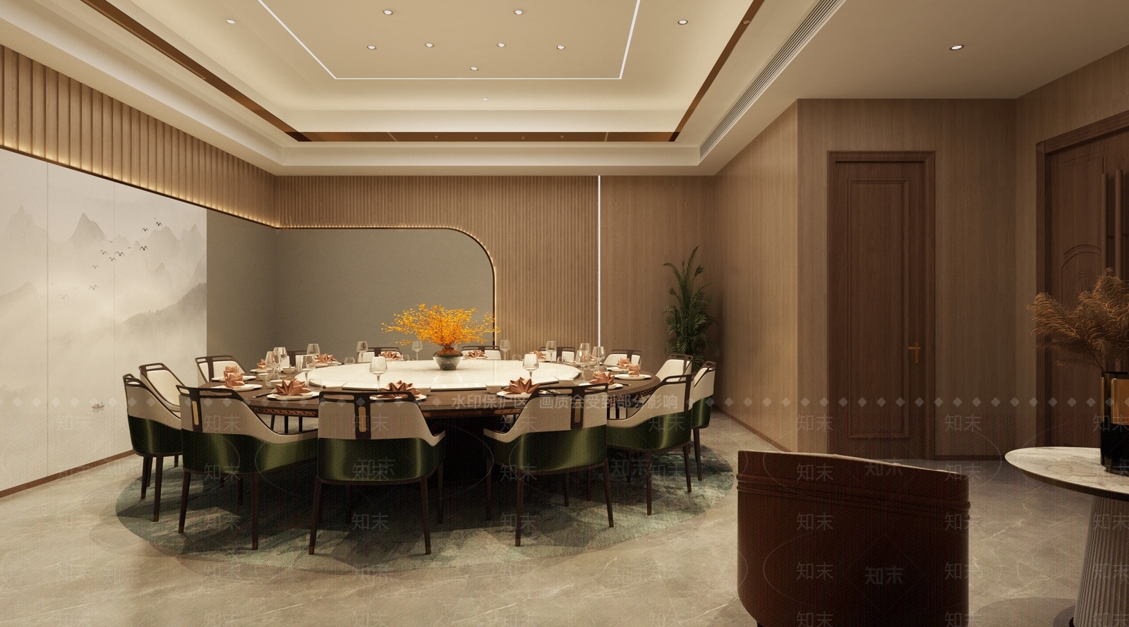 现代包厢3D模型下载【ID:1171375304】