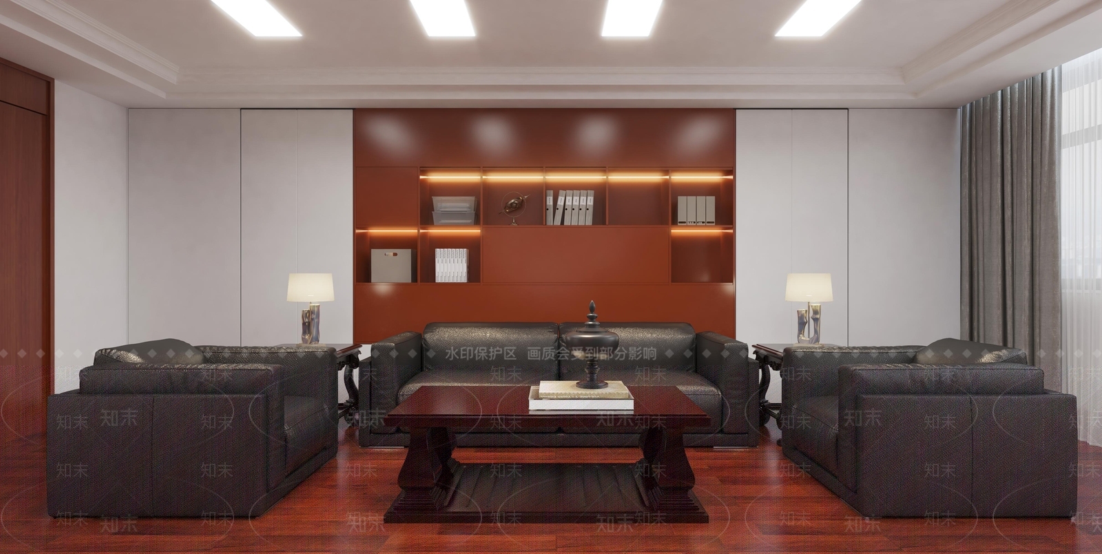 现代接待室3D模型下载【ID:1214747994】